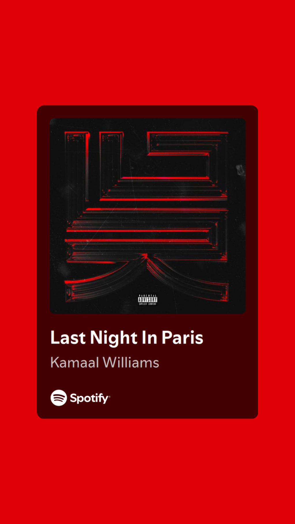 LAST NIGHT IN PARIS (WAV DIGITAL DOWNLOAD)